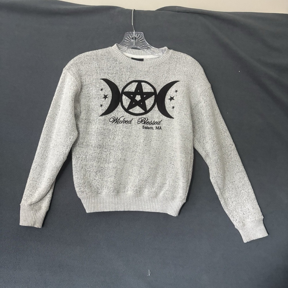 Bay State Apparel Wicked Blessed Pentagram Salem MA Sweatshirt Kids M 10/12